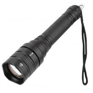 Hjlian Lampe Torche Led D'exterieur Etanche En Alliage D'aluminium, Ideale Pour Le Camping, La Course A Pied Et La Peche, Noire - Neuf
