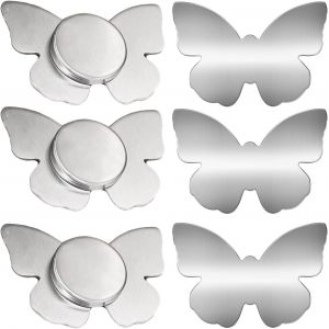 ChenQuanSarl-6 Pcs Nappe Poids 7.2 * 5 Cm Poids Nappe De Table Exterieur Poids De Nappe En Acier Inoxydable Magnétiques Poids De Nappe Pour Fête, Pique Nique, Jardin, Maison, Intérieur - Neuf