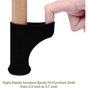 4pcs Président Chaussettes Haute Élastique Des Protecteurs De Plancher Antidérapant Pied De Chaise Pieds Chaussettes Couvre Les Meubles Casquettes, Fit Un Diamètre De 1"" À 2"", B - Neuf