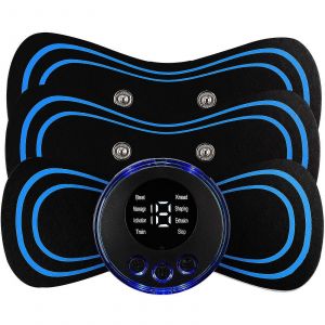 Mini Masseur &Eacute;lectrique Portable Pour La Nuque Et Le Dos - Patch De Massage Cervical Ems Pour Soulager La Douleur, 100 % Neuf, 3 Patchs - Neuf