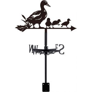 MEVRONISSHOP-Girouette de Jardin Exterieur Canard Girouettes Girouettes de Toit pour Jardin Ferme D&eacute;coratif Ext&eacute;rieur Outil de Mesure du Girouette en M&eacute;tal Vent Deco Exterieur - Neuf