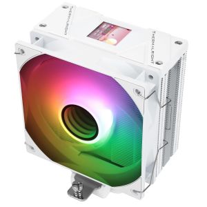 Assassin Spirit 120 Vision ARGB Blanc Refroidisseur avec écran LCD d'affichage IPS de 1,54 pouce de résolution 240 * 240,du processeur d'ordinateur pour LGA1700/1851/115X,AM4/AM5 - Neuf