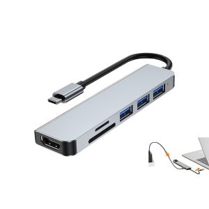 Station d'accueil multi-interfaces 6/7/8/11-en-1 avec hub USB pour ordinateurs portables et appareils - Neuf