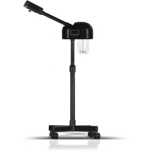 Ulteronixshop-Minuteur Visage Vapeur Noir Avec Ecran Lcd Professionnel Salon Spa Soins Visage Hauteur R&eacute;glable - Neuf