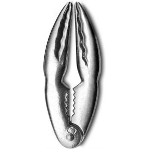 KU0014 Stainless Steel Crustacean Tongs Ergonomic Kitchen Utensil,Innovative Design,Comfortable Grip,Optimal Tightening Force,Versatile,Grey,One Size - Neuf