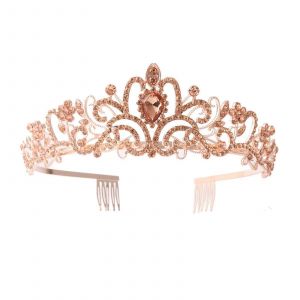 Diad¿¿Me De Princesse Avec Peignes Pour Femme, Couleur C7, Accessoire De Coiffure De Mari¿¿E, Coiffe ¿¿L¿¿Gante, Taille Ajustable - Neuf