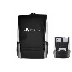 Sac &agrave; dos de transport pour console de jeux PS5 avec bretelles r&eacute;glables et compartiments de protection - Neuf