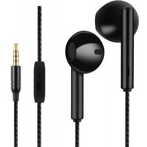 KALANKA-&Eacute;couteurs Intra-Auriculaires, Jack 3,5 mm, pour Le Sport, r&eacute;sistants &agrave; la Transpiration, Isolation du Bruit, Haute qualit&eacute;, Basses puissantes, pour Samsung, Xiaomi, Sony, Huawei, etc, Noir - Neuf