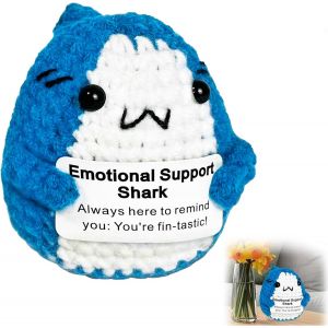 RVKAL-Cadeau De Requin Au Crochet-Cadeau Positif-Pomme De Terre Positive-Soulage Le Stress-Décoration De Poupée - Neuf