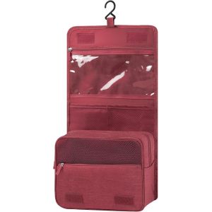MAA-Trousse de Toilette, Pliable Grande Trousse de Toilette Voyage pour Hommes et Femmes,Multifonction Imperméable Sac Cosmétique Organisateur de Voyage avec Crochets - Neuf