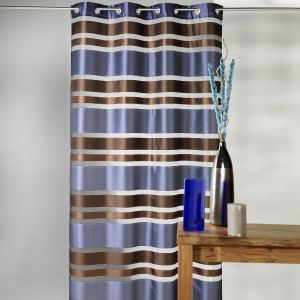 Voilage En Organza Rayures Horizontales - Neuf