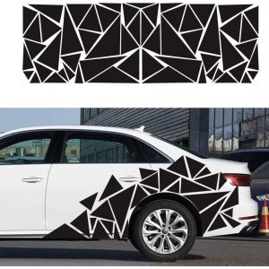 Universal auto-adhésif brillant triangulaire autocollant, noir, 1 pièce, 0,6 x 200 cm - Neuf