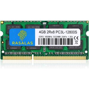 TIANYI-4GB DDR3 PC3-12800 DDR3 1600MHz 2Rx8 1.35V CL11 Notebook SODIMM RAM Memory Modules for Intel AMD and Mac Computer - Neuf