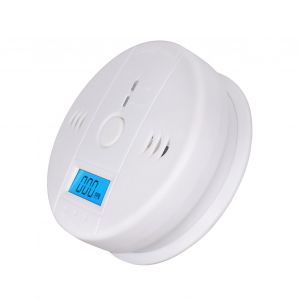 XYONG Detecteur de monoxyde de carbone sans fil avec ecran LED retroeclaire bleu, capteur de CO de 0 a 999 ppm, 2 pieces - Neuf