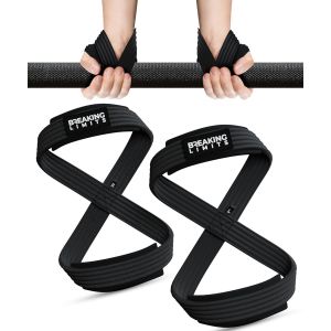 Asas-Figure 8 ¿ Sangles De Levage De Terre Pour Homme Et Femme ¿ Sangles De Levage À Figure 8 Pour Dynamophilie,Strongman,Haltérophilie Et Soulevé De Terre - Neuf