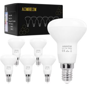 E14 Led Spot R50 4000k,5w Équivalent Halogène 40w,Ampoule Led E14 R50 Blanc Naturel,550 Lm,120 Angle,Vis E14,Non Dimmable,Pas De Scintillement,Lot De 6 - Neuf