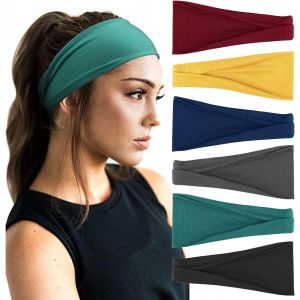 6 Pi&egrave;ces Bandeau Cheveux Pour Femme Yoga Courir Bandeaux Sport Entra&icirc;nement Bandeaux Mignon Accessoire - Neuf