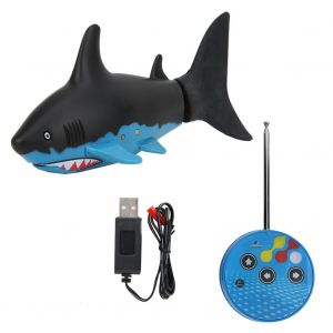 Jouet requin telecommande sous-marin, simulation d'animal, poisson electrique, pour enfants, noir - Neuf