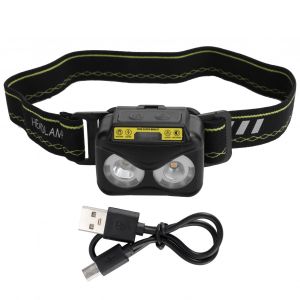 Hjlian Lampe Frontale Xpg+Cob Usb A Induction, Impermeable, Ideale Pour La Randonnee Et L'exterieur - Neuf