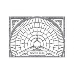 Arbre g&eacute;n&eacute;alogique &agrave; remplir (50 x 40 cm) - Affiche g&eacute;n&eacute;alogique pour Ancestry - Style 2 - Neuf