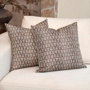Lot De 2 Housses De Coussin &Agrave; Motifs Floraux Pour Salon 20x20 - Neuf