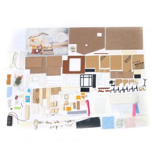 Maison Miniature 3d En Bois Faite A La Main, A Faire Soi-Meme, Pour Enfants, Cadeau D'anniversaire - Neuf