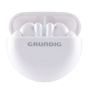 Grundig Écouteurs Bluetooth sans fil True Wireless 5.0 ¿ Écouteurs Bluetooth sans fil avec Commande Tactile et Micro ¿ Boîtier de Charge Inclus - 3 heures Autonomie ¿ Blanc - Neuf
