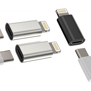 TIANYI-Adaptateur USB C Femelle Vers Lightning M&acirc;le(Lot de 3)pour IPhone 14 13 Pro Max Chargeur Rapide Certifi&eacute; Pour Apple MFI Pour IPad C&acirc;ble Connecteur Transfert Fichiers Portable Appareil Charger - Neuf