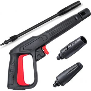 MEVRONISSHOP-Kit de remplacement de pistolet pulv&eacute;risateur &agrave; g&acirc;chette avec lance pour nettoyeur haute pression 2350 PSI, syst&egrave;me de connexion rapide pour Bosch, AQT avec buse de lance de pulv&eacute;risatio - Neuf
