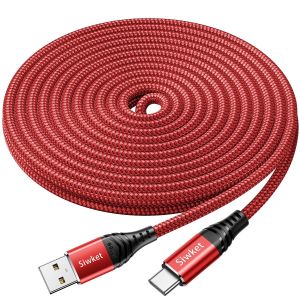 Thef-Câble De Charge Usb Type C, 5 M, En Nylon, Pour Samsung Galaxy S10 9 8 Plus, Note 10 9 8, Htc 10 U11, Huawei Honor, P20 Lite P10 P9, Lg G5 G6 V20, Sony Xperia Xz, Moto Et Bien D`Autres - Neuf