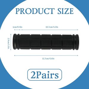 Subzonal-2 Paires Poign&eacute;es De Guidon De V&eacute;lo 22mm, Poign&eacute;es De Guidon Antid&eacute;rapantes En Caoutchouc Ergonomique Pour Vtt, Trottinette, V&eacute;lo Enfant, Scooter, Confortables Et Faciles &Agrave; Installer - Neuf
