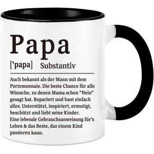 Eryi-Mama Tasse À Café Noir 325 Ml - Neuf