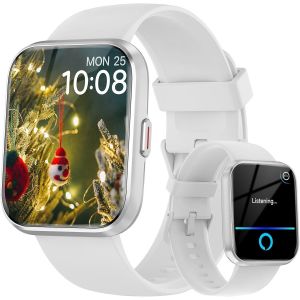 Montre Connectée Femme Avec Appels Bluetooth, 1,8"" Montre Connectée Moniteur De Fréquence Cardiaque/Spo2/Sommeil/Alexa Intégré, Montre Intelligente 110 Modes Sportifs Notifications Pour Android Ios - Neuf