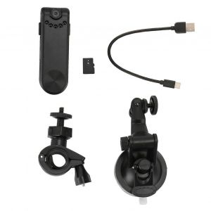 Enregistreur vidéo portable 1080P HD Réduction du bruit Vision nocturne Mini caméra de poche des forces de l'ordre Pas de carte mémoire (une carte externe peut être insérée) - Neuf