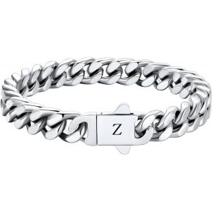 Eryi-Bracelet Pour Femme En Acier Inoxydable Avec Inscription En Allemand « Mère Fille » - Personnalisable - Argent - Bracelet Réglable - Cadeau Pour Maman Papa Grand-Père - Neuf