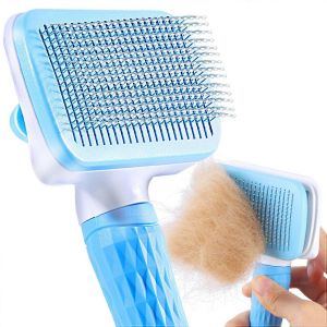 Brosse Pour Chien Chat,Brosse Autonettoyante Pour Chats Et Chiens,&Eacute;limine Efficacement Jusqu'&agrave; 95 % D'hectares Morts - Neuf