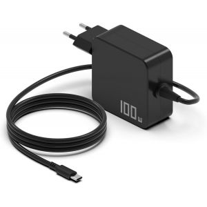 Hafiuege 100W USB C Laptop Charger for ASUS, Universal Adapter for HP, Lenovo, MacBook, Acer, Samsung, Xiaomi, Huawei etc 100W and All Type-C Devices - Neuf