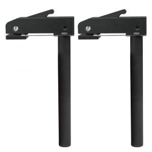 Ensemble de 2 serre-joints réglables pour le travail du bois, serre-joints de charpentier de 20 mm, colonne de support de perceuse pour sculpture, fraisage et ponçage du bois. - Neuf