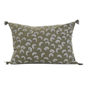 Coussin D&eacute;coratif Imprim&eacute; Motif Floral - Neuf