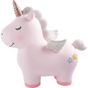 Magnifique Tirelire Licorne Arc-En-Ciel Pour Filles, Jouet En Résine, Tirelire Pour Enfants - Neuf