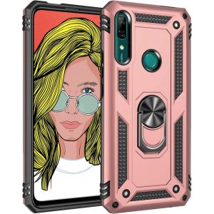 Kal-Coque Huawei P Smart Z/Y9 Prime 2019, Avec Anneau Support, Coque Etui Housse Huawei Y9 Prime 2019 Antichoc Militaire [Tough Armor] Heavy Duty Shock Proof Protective Housse Pour P Smart Z - Neuf
