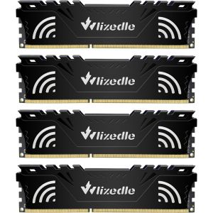 CMJAAGUR-Ddr3 Mémoire Ram 32Go Kit (4X8Go) 1600Mhz Cl11 Udimm Module De Mémoire Pc3-12800 240-Pin 1,5V Pour Ordinateur De Bureau, Noir[M1269] - Neuf