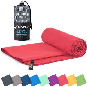 Kalanka-Serviette Microfibre - Pour Le Sport, Musculation Et La Piscine - Compacte, Ultra-L&eacute;g&egrave;re Et Rapidement S&egrave;che - Parfait Pour Natation, Plage Et Voyage - Neuf