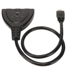 S&eacute;lecteur D'interface Multim&eacute;dia Hd &Agrave; 3 Ports 3 En 1 Sortie 3d 1080p Hd Interface Multim&eacute;dia Splitter Pour Hdtv Dvd Pour Ps3 Pour Ps4 - Neuf
