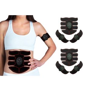 Ceinture D'&eacute;lectrostimulation Musculaire Abdominale Portable Ems Pour Exercices &Agrave; Domicile Et En Voyage - Neuf