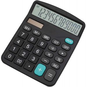 Calculatrice de Bureau Double Puissance Affichage &agrave; 12 Chiffres Batterie Solaire Calculatrice d&eacute;di&eacute;e Grande Fonction Standard Calculatrice de Bureau Calculatrice multifonctionnelle - Neuf