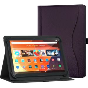 LORANKA-&Eacute;tui Universel pour Tablette 10,1"", 10"" 11"", Support de visionnage Multi-Angle avec Poche pour Tablette Android de 9,6 &agrave; 11"", Violet - Neuf