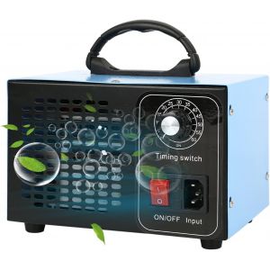 Checarzhn--No1-Générateur D'ozone Industriel - 28 000 Mg/H - Appareil À Ozone Portable Avec Minuterie De 60 Minutes - Pour Chambre, Voiture, Garage - Neuf