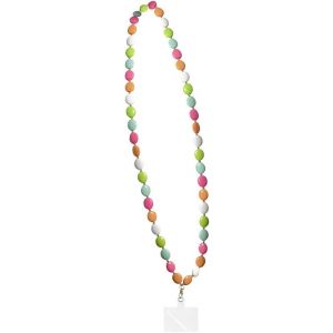 Kal-Perles De Cordon Pour Téléphone Portable - Cristal Multicolore - Pendentif Pour Téléphone Portable - Breloque En Cristal De Bohême - Anti-Perte - Chaîne Universelle Pour Femme Et Fille - Neuf