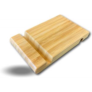 Support De T&eacute;l&eacute;phone Tablette | Bambou | Socle | 13 * 8 * 2 | Pratique Pour Regarder Un Film Ou Participer &Agrave; Une R&eacute;union Virtuelle | Deux Rainures Pour S'adapter &Agrave; Tous Les Smartphones Suptelc - Neuf